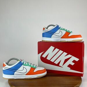 New NIB Big Kids Nike Dunk Low Nike 101 Shoes Sneakers DX3363-100‎ Size 7 Y